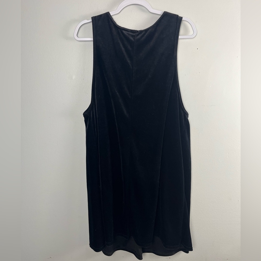 Vintage 90s Take Two Maternity Black Velvet Dress size medium - Picture 3 of 4